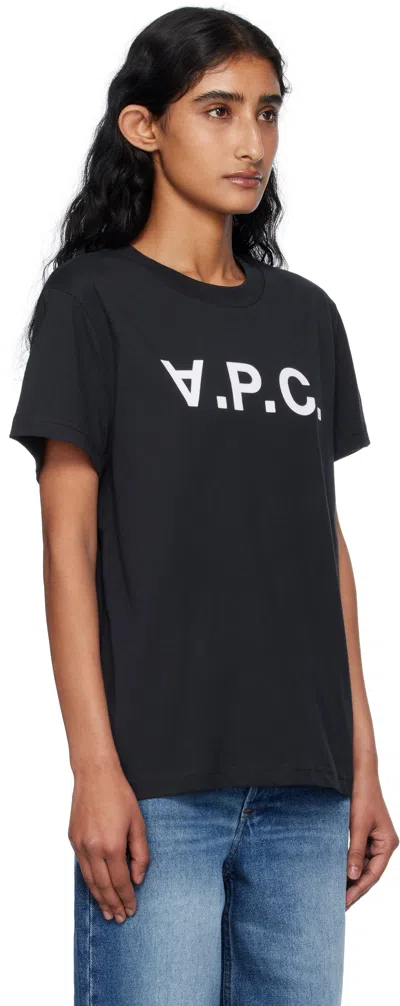 Apc Dark Blue T-shirt In Black