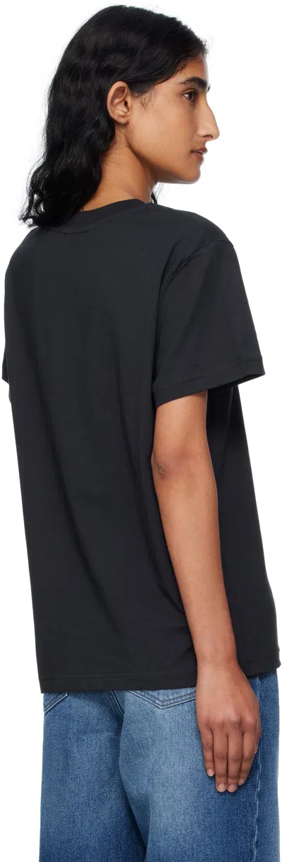 Apc Dark Blue T-shirt In Black