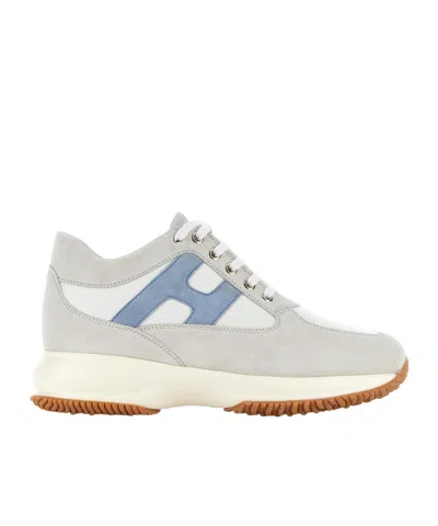 Hogan Interactive Panelled Sneakers In White