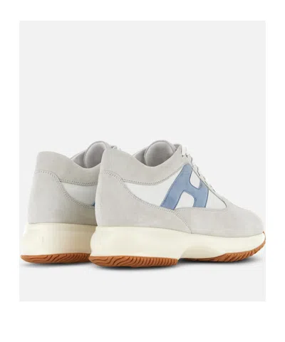 Hogan Interactive Panelled Sneakers In White