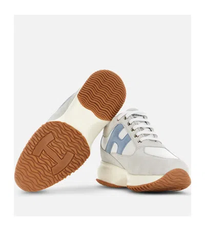 Hogan Interactive Panelled Sneakers In White