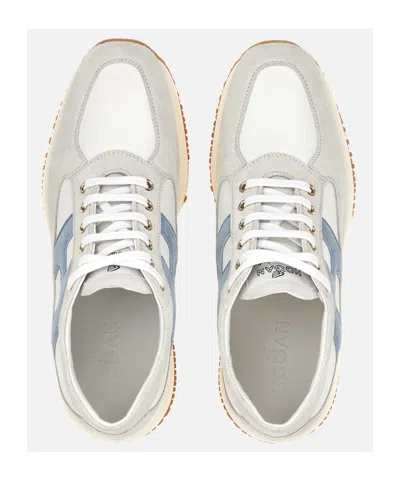 Hogan Interactive Panelled Sneakers In White