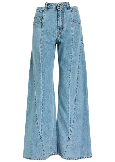 Maison Margiela Décortiqué Denim Jeans Blue In Blue