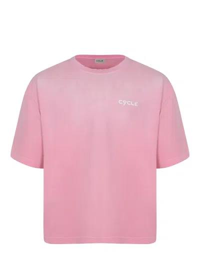 Cycle T Shirt Made Of Cotton. In Pink