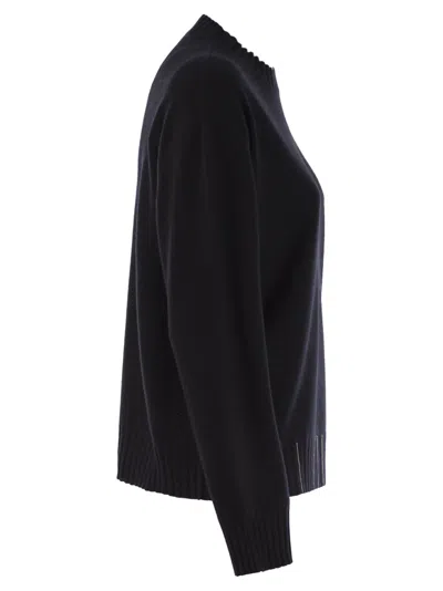 Fabiana Filippi Crew Neck Knitwear Long Sleeves In Black