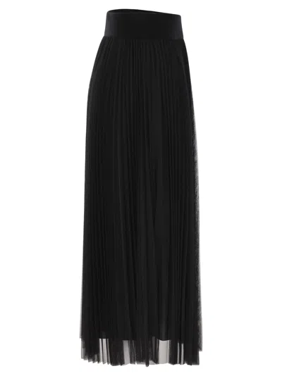 Fabiana Filippi Pleated Midi Skirt In Black