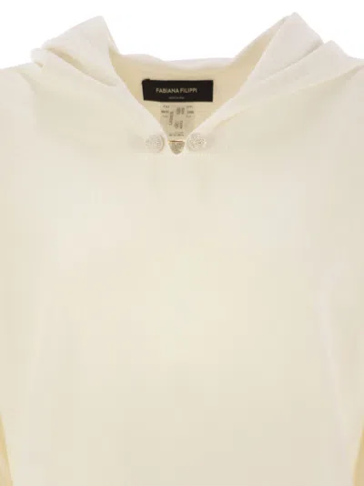 Fabiana Filippi Platinum Hoodie In Neutral