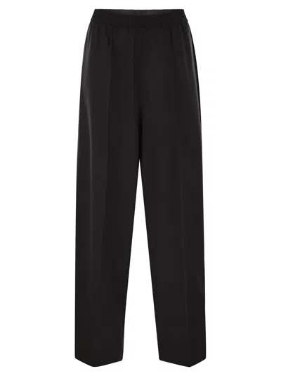 Fabiana Filippi Relaxed Fit Straight Trousers In Black