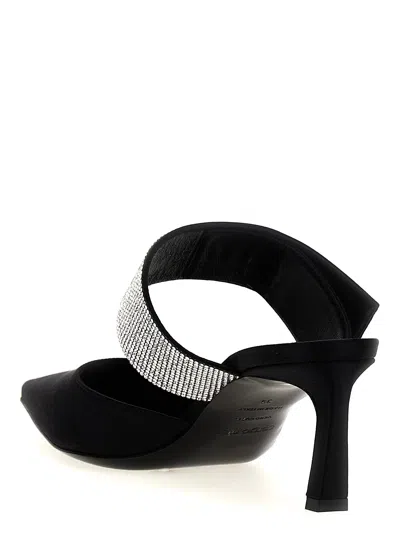 Sergio Rossi Paris Stiletto Heel Mules In Black