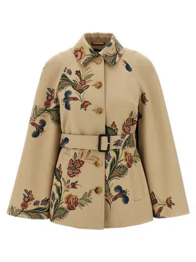 Etro Cape In Neutral