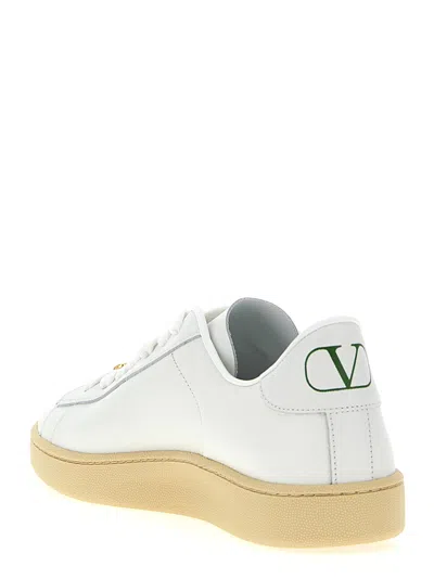 Valentino Garavani Royco Sneaker In Nappa Calfskin In White