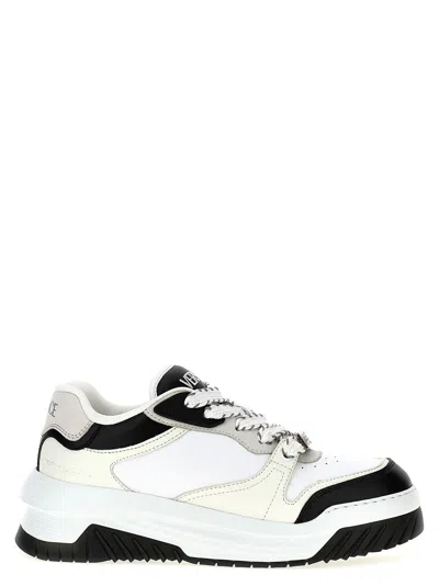 Versace Mesh Low Top Sneakers In Multi