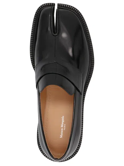 Maison Margiela 30mm Tabi County Leather Loafers In Black