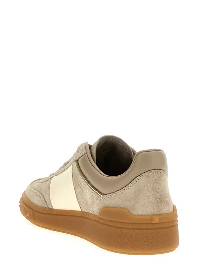 Valentino Garavani Upvillage Leather Sneakers In Brown