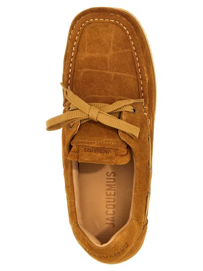 Jacquemus Les Batto Loafers In Brown