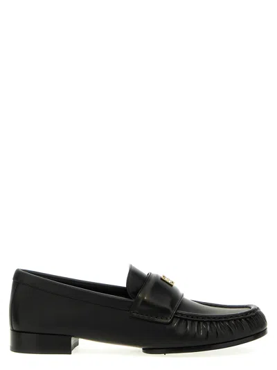 Givenchy Black Leather 4 G Loafers In Black