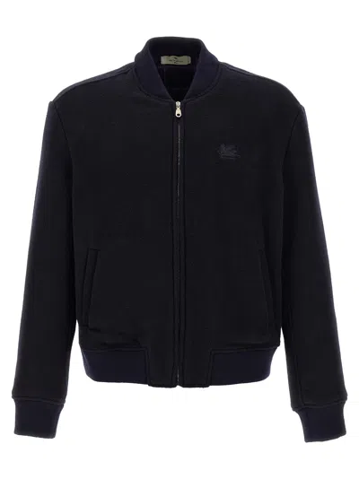 Etro 'pegaso' Bomber Jacket In Black