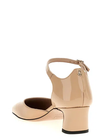 Jimmy Choo Skin Pink Pixie Pumps In Sand