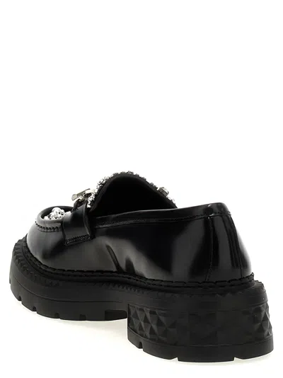 Jimmy Choo 'marlow Diamond' Loafers In Black