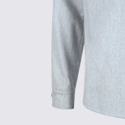 Eleventy Shirt Jacket With Pockets In Gray