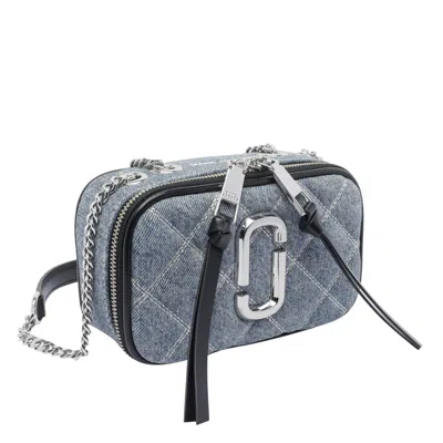 Marc Jacobs The Softshot Shoulder Bag In Blue Cotton In Blue