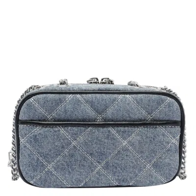 Marc Jacobs The Softshot Shoulder Bag In Blue Cotton In Blue