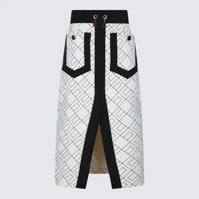 Elisabetta Franchi Geometric Patterned Midi Skirt