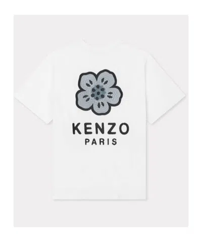 Kenzo Boke Flower 2.0 T-shirt With Embroidery In White