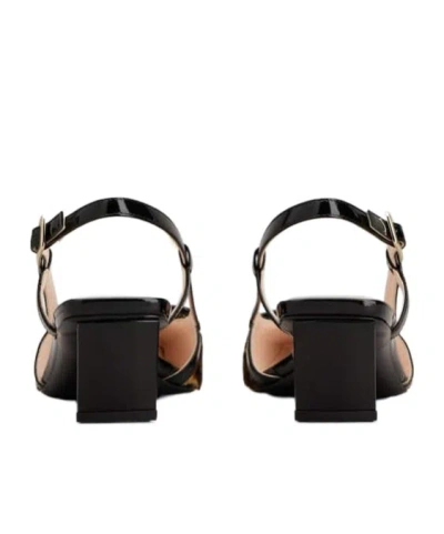 Roger Vivier Chic Slingback Block Heel Pump In Black