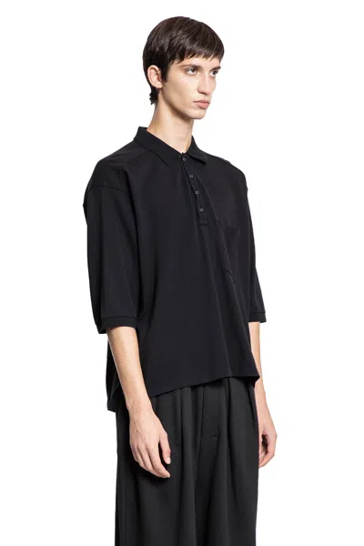 Ancellm Pocket Polo Shirt In Black