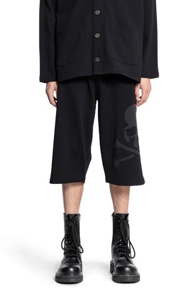 Mastermind Japan Skull Terry Jacquard Pyjama Shorts In Black