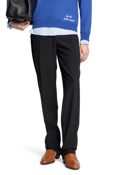 Valentino Dry Tailoring Wool Trousers In Black