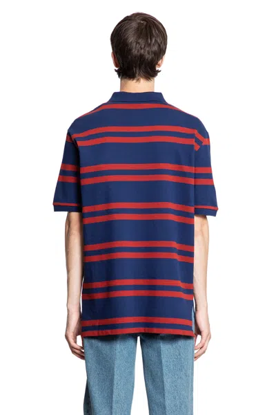 Valentino Striped Polo Shirt Regular Collar In Multi