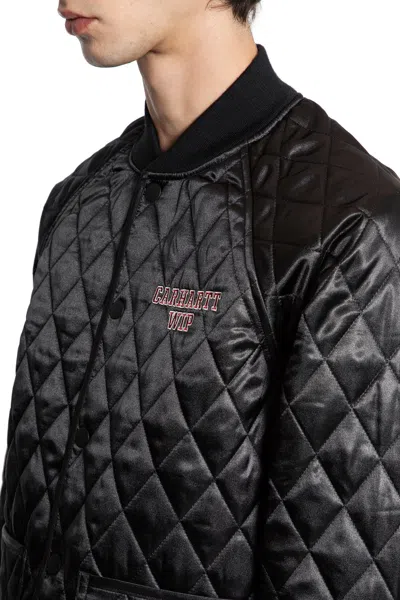 Carhartt Quilted Satin Jacket In Black