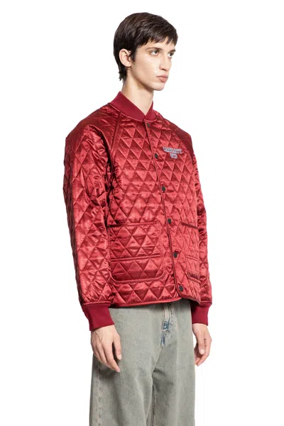 Carhartt Embroidered-logo Jacket In Red