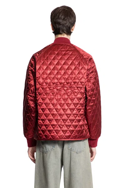 Carhartt Embroidered-logo Jacket In Red
