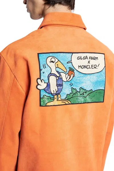 Moncler Genius Moncler X Gilgafarm Navel Jacket By Donaldglover In Orange