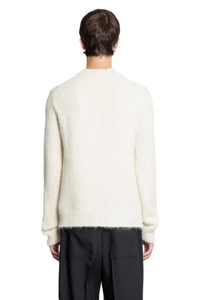 Jil Sander Midweight Alpaca Wool Sweater In Neutral