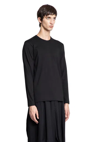 Comme Des Garçons Shirt Cotton Jersey Forever Long Sleeve T-shirt In Black