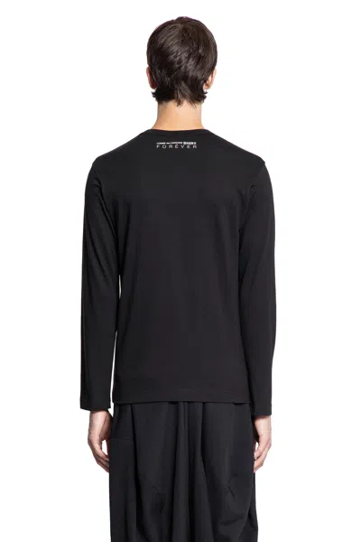 Comme Des Garçons Shirt Cotton Jersey Forever Long Sleeve T-shirt In Black