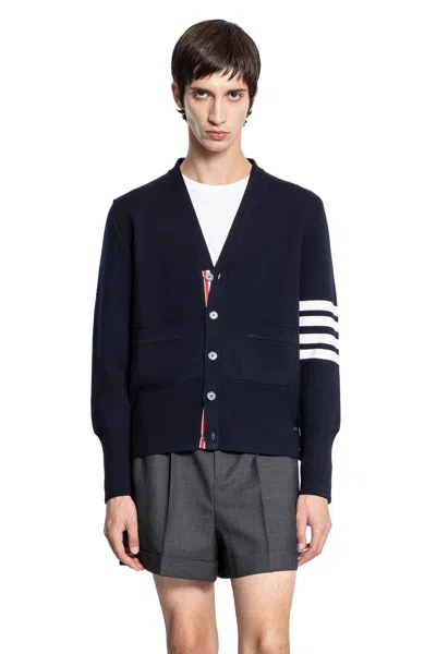 Thom Browne Milano Stitch 4-bar Cardigan In Black