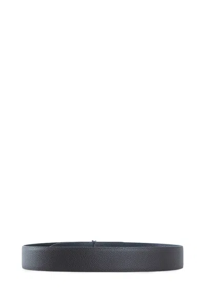 Tom Ford T Icon Belt In Grain Leather In Brown