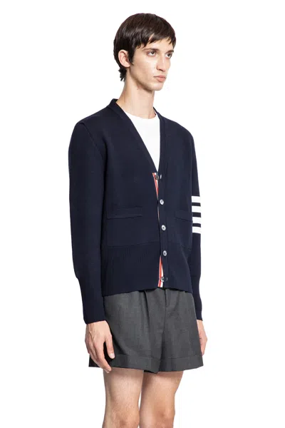 Thom Browne Milano Stitch 4-bar Cardigan In Black