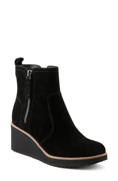 Earth ® Cinto Platform Wedge Bootie In Black