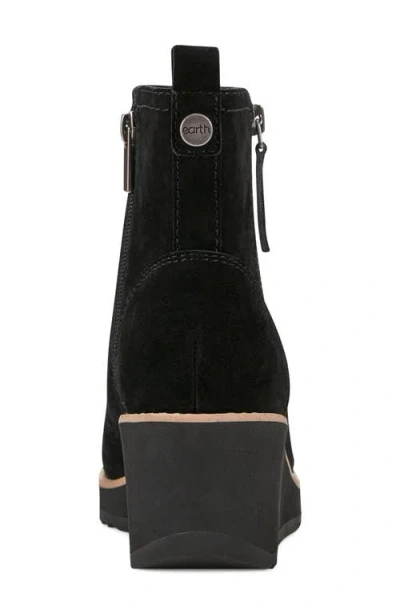 Earth ® Cinto Platform Wedge Bootie In Black