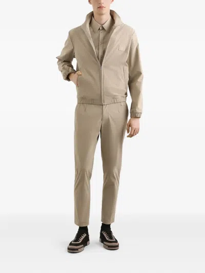 Dolce & Gabbana Trousers With Back Pockets And Belt Loops In Brown