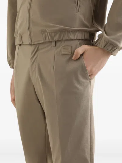 Dolce & Gabbana Trousers With Back Pockets And Belt Loops In Brown