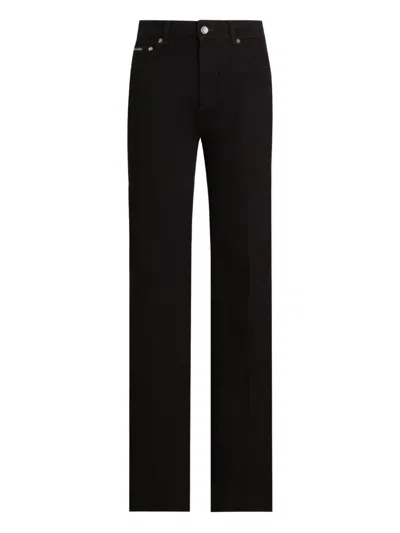 Dolce & Gabbana Denim 5-pocket Trousers In Black