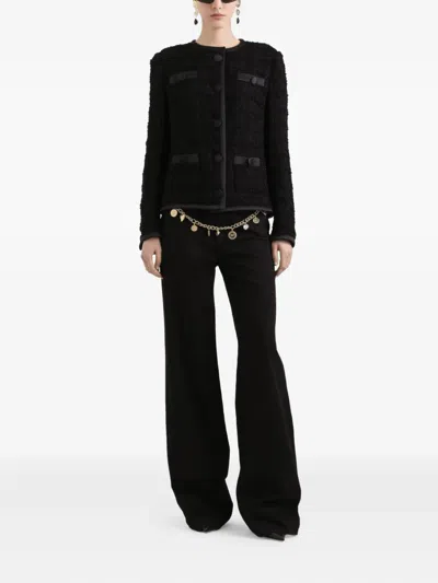 Dolce & Gabbana Denim 5-pocket Trousers In Black