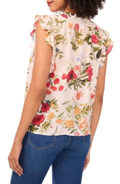 Halogen ® Smocked Flutter Sleeve Top In Neutral